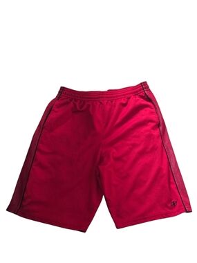 NordicTrack Men's Large Mesh Basketball Shorts Red